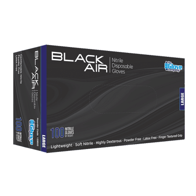 Black Air Nitrile Gloves – Box Of 100